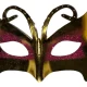 Antifaz plastico carnaval o mariposa (12 pzs.)