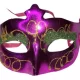 Antifaz plastico carnaval o mariposa (12 pzs.)