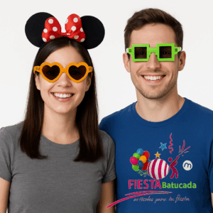 Lente cartón neón (12 pzs)