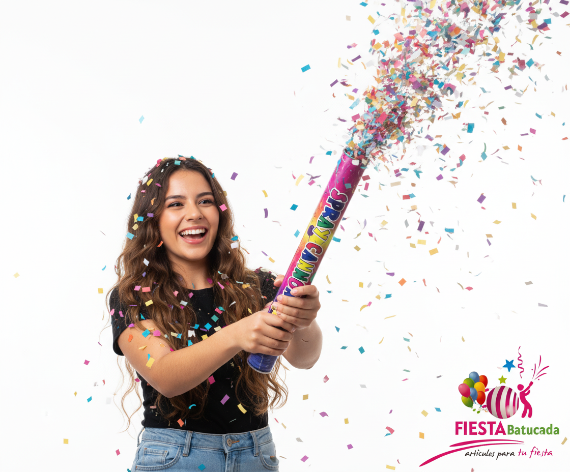 Lanzador confeti Metalico 60 cm (4 pzs)